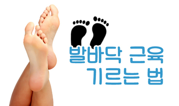 발바닥 근육 기르는 법